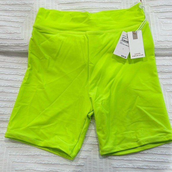 Good American Swim Good American Swim Shorts Electric Lime Size 3 L